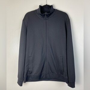 Alfani Regular Fit Full Zip Black White Basic Jacket W/ Pockets Women’s Large